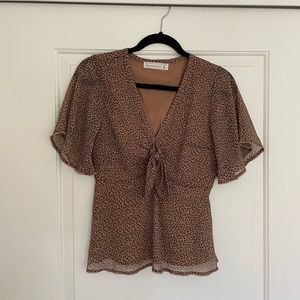 Abercrombie & Fitch Animal Print Blouse - NWOT